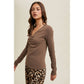 Carrie Front Ruched Long Sleeve
