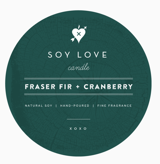 Fraser Fir + Cranberry 14oz Holiday Candle