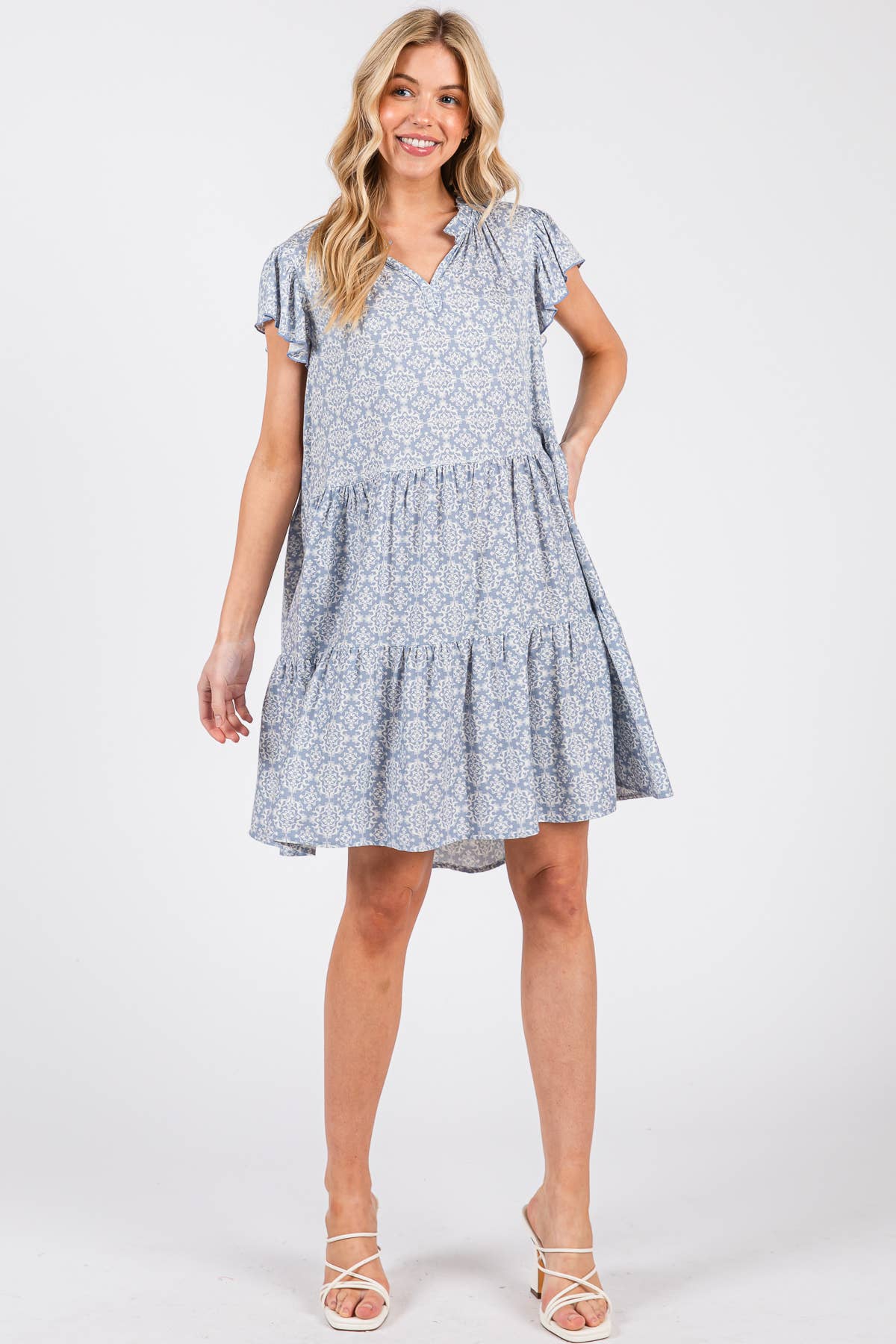 Adia Floral Flowy Dress
