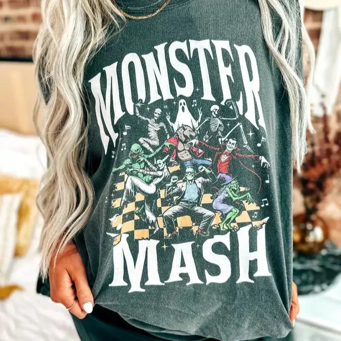 Monster Mash Graphite Graphic Tee