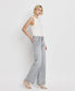 High Rise Wide Leg Light Gray Jeans