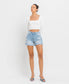 Mid Rise Boyfriend Denim Shorts