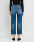 High Rise Crop Straight Jeans