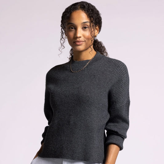 Lana Sweater in Heather Black