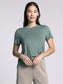 Nikkie Tee in Desert Green