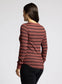 Stacy Top in Sable Black Stripe