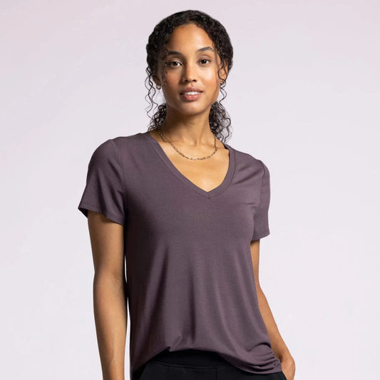 Tatiana Tee in Raisin