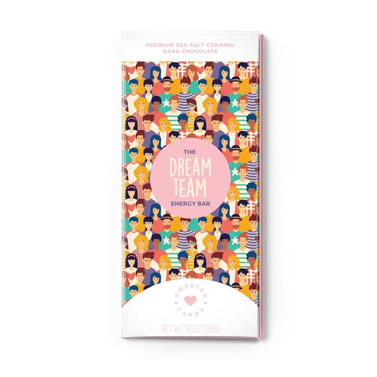 Chocolate Bar Greeting Card - Dream Team