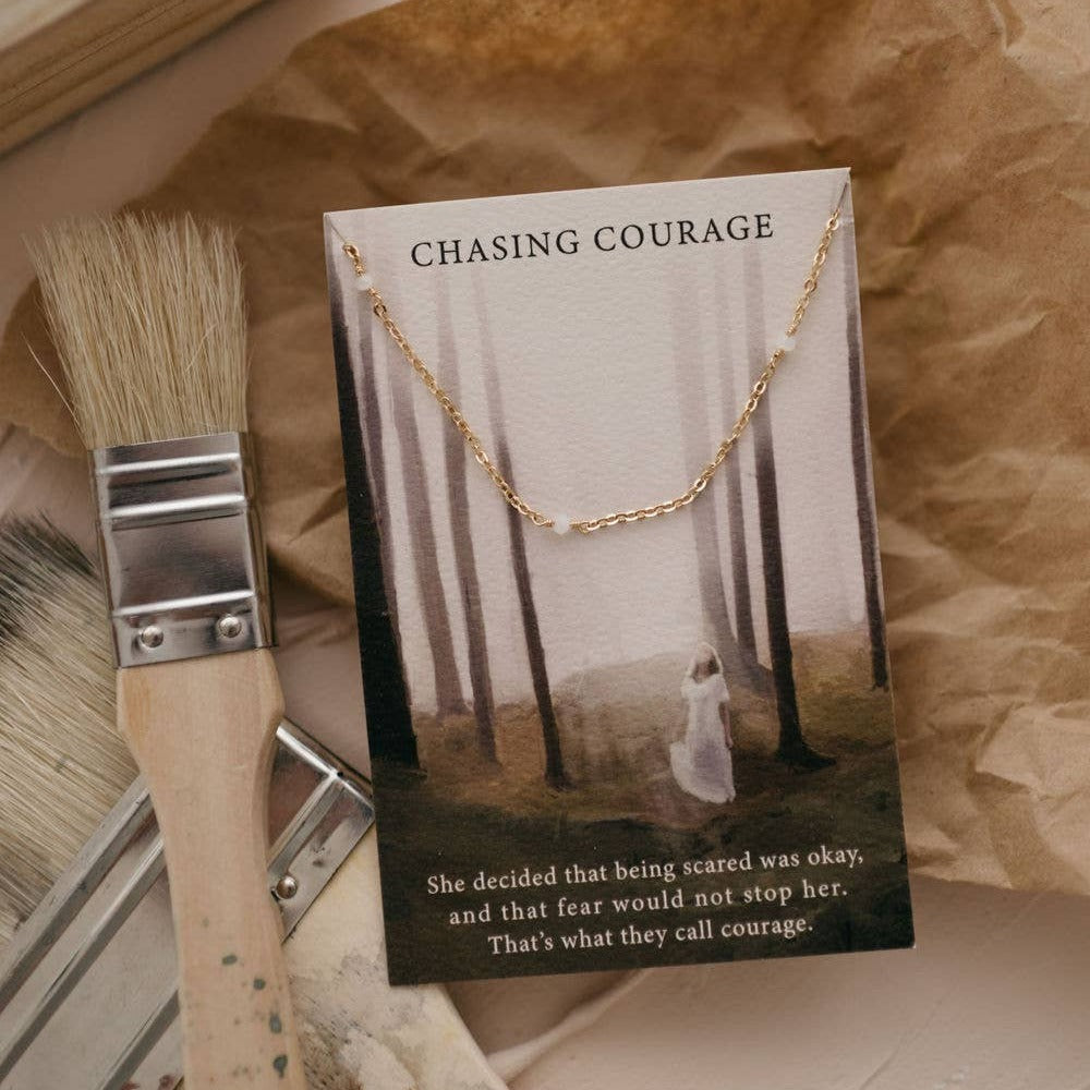 Chasing Courage Gold Necklace