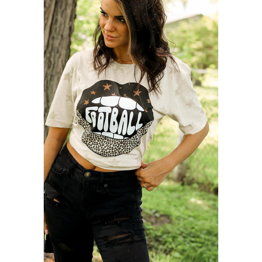 Black & Gold Football Graphic Tee