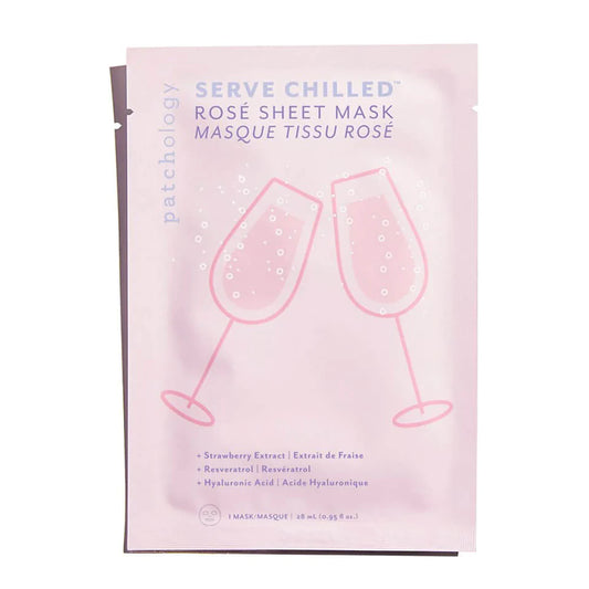 Served Chilled Rosé Sheet Mask - Single